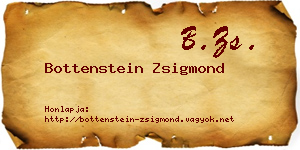 Bottenstein Zsigmond névjegykártya